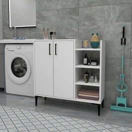 Hanah Home Armario multiusos Leskar - Blanco